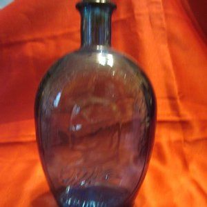 RETRO 60'S BLUE WHEATON BOTTLE "THE FATHER OF OUR COUNTRY", WASHINGTON